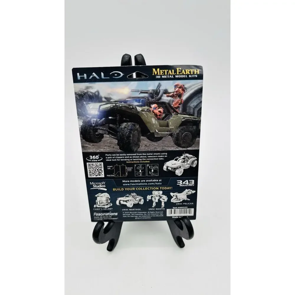 New Metal Earth HALO UNSC WARTHOG 3D Model Kit New Sealed